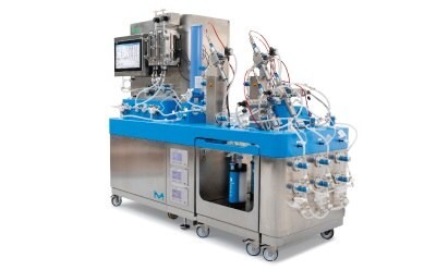 A fully automated, single-use solution for continuous closed capture chromatography which manages process parameters in real time.