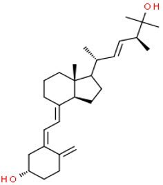 25-hydroxyvitamin D2 schematic