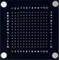 Image of the single cell micro-array square of 13 x 13 spots. 