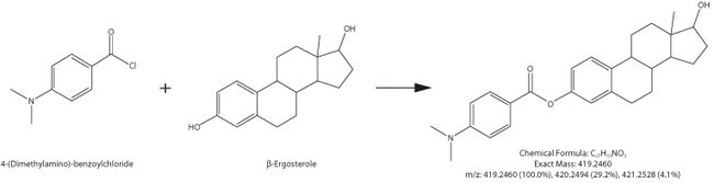 Derivatization reaction of E2 and DMABC