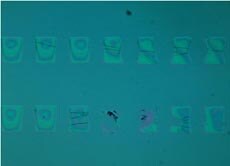 Oxygen plasma treated PDMS surface:  4th imprint