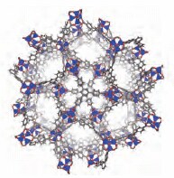 MOF-177の結晶構造図