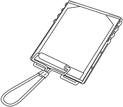 Seal flow matrix by folding over flow matrix tab with the blot roller.