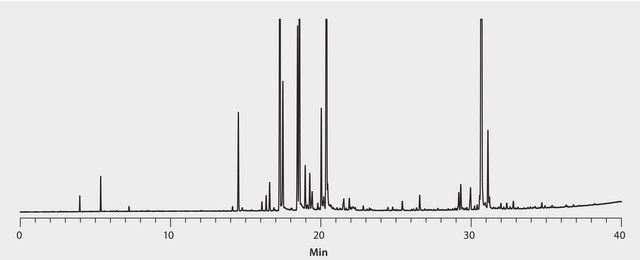 GC Analysis of Patchouli Essential Oil on SUPELCOWAX 10 suitable for GC