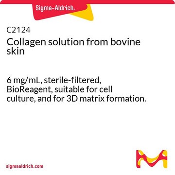 Collagen solution from bovine skin Type I, 6&#160;mg/mL, sterile-filtered, BioReagent, and for 3D matrix formation., suitable for cell culture