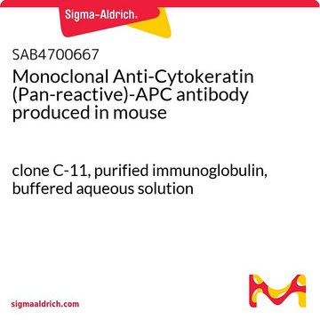 Monoclonal Anti-Cytokeratin (Pan-reactive)-APC antibody produced in mouse clone C-11, purified immunoglobulin, buffered aqueous solution