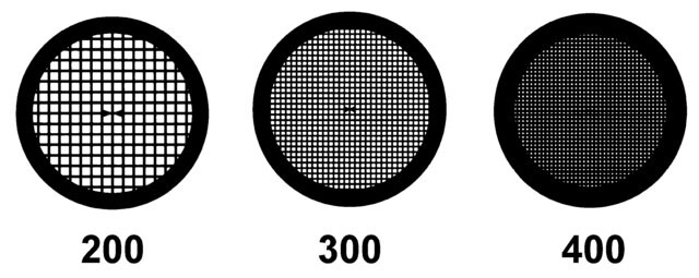 Grids for transmission electron microscopy grid size 200&#160;mesh × 125&#160;&#956;m pitch, gold