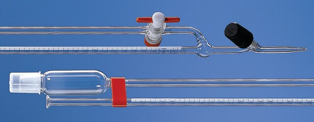 BRAND&#174; BLAUBRAND&#174; micro burette, bang pattern, straight stopcock volume 2&#160;mL, accuracy: ±0.010&#160;mL, borosilicate glass 3.3 (Schellbach PTFE spindle grad. in blue, stand incl.)