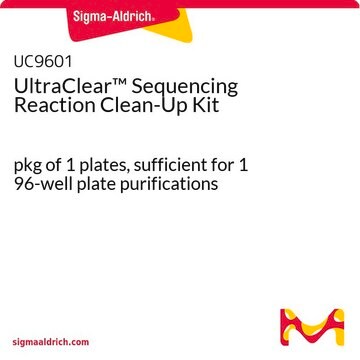 UltraClear&#8482; Sequencing Reaction Clean-Up Kit pkg of 1&#160;plates, sufficient for 1 96-well plate purifications