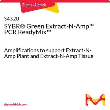 SYBR&#174;Green Extract-N-Amp&#8482; PCR ReadyMix&#8482; Amplifications to support Extract-N-Amp Plant and Extract-N-Amp Tissue