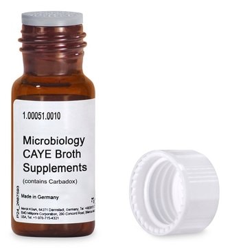 Suplement CAYE Broth for Escherichia coli, pkg of 10&#160;vials, For the preparation of CAYE Broth or modified Brain Heart Agar