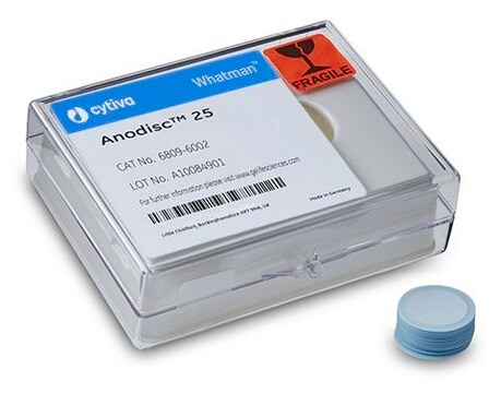 Whatman&#174; Anodisc anorganische Filtermembran supported, diam. 47&#160;mm, pore size 0.1&#160;&#956;m, autoclavable: no