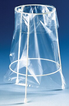 BRAND&#174; stand for disposal bags epoxy-coated (steel wire, with rubber feet)