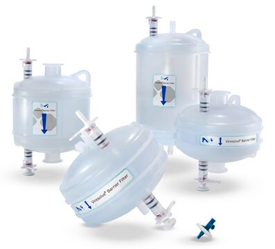 Viresolve&#174; Barrier Capsule Retention of viruses, mycoplasma and bacteria from cell culture media