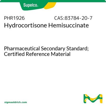 ヒドロコルチゾン 21-ヘミコハク酸 一水和物 Pharmaceutical Secondary Standard; Certified Reference Material