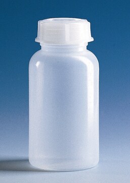 BRAND&#174; wide-mouth bottles, LDPE capacity 1000&#160;mL, with cap: no