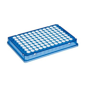 Eppendorf&#174; Twin tec real-time PCR plates blue plate, conical bottom white wells, skirted, pkg of 25&#160;ea