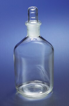 Corning&#174; narrow mouth reagent bottle with Pyrex&#174; ST stopper capacity 250&#160;mL, stopper joint: 19