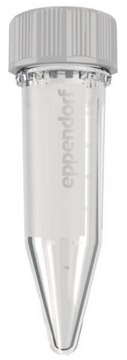 Eppendorf&#174; DNA LoBind Tubes (CONTAINING PRODUCT EP0030108035) tube capacity (5&#160;mL), cap (screw cap), PCR clean, case of 200&#160;ea (2 bags of 100 Tubes each)