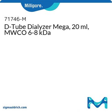 D-Tube Dialyzer Mega, 20 ml, MWCO 6-8 kDa