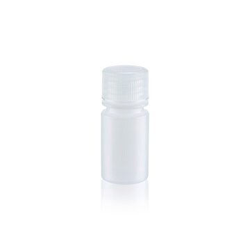 Wheaton&#174; Leak Resistant Bottle capacity 15&#160;mL, low-density polyethylene bottle, natural bottle, narrow-mouth bottle, bottle diam. × H 25&#160;mm × 56&#160;mm, 20-410