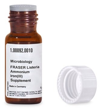 FRASER Ammonium-Eisen(III)-Ergänzung für Listerien for Listeria spp., pkg of 10&#160;vials, for the preparation of Half FRASER (Demi FRASER) Broth (Base) or FRASER Broth (Base)