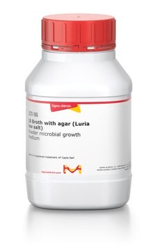 Luria Agar Basis (Miller Modifikation) Powder microbial growth medium