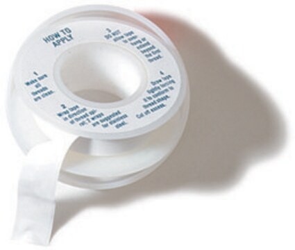 Cinta de PTFE tape L × W 288&#160;in. × 1/2&#160;in., pkg of 1&#160;roll