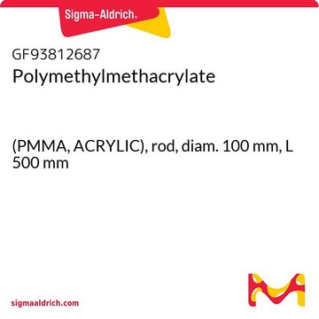 Polymethylmethacrylate (PMMA, ACRYLIC), rod, diam. 100&#160;mm, L 500&#160;mm