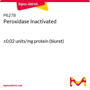 Peroxidase, inaktiviert &#8804;0.02&#160;units/mg protein (biuret)