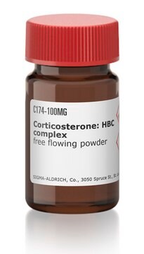 Corticosterone: HBC complex free flowing powder