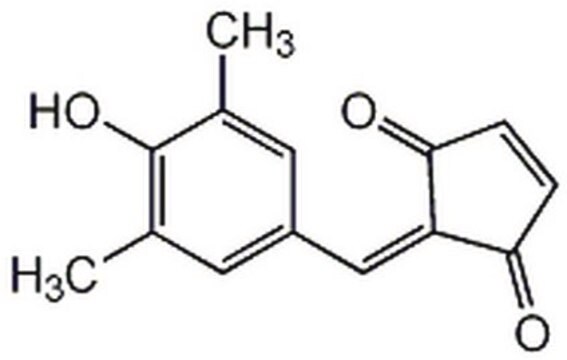 TX-1918 A cell-permeable arylidene-cyclopentenedione derived tyrphostin that acts as a potent inhibitor for eEF2-K, while it inhibits other kinases at much higher concentrations.