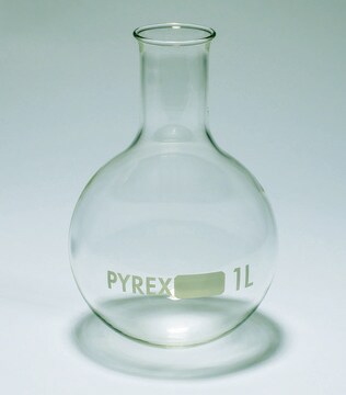 Pyrex&#174; Boiling flask, round bottom, narrow neck capacity 500&#160;mL