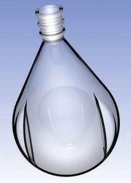 Ace drying flask, pear-shaped, with side indents capacity 1000&#160;mL, joint: ST/NS 29/32, glass