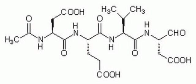 Inhibitor kaspazy-3 I The Caspase-3 Inhibitor I, also referenced under CAS 169332-60-9, controls the biological activity of Caspase-3. This small molecule/inhibitor is primarily used for Cancer applications.