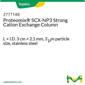 Proteomix&#174; SCX-NP3 Strong Cation Exchange Column L × I.D. 3&#160;cm × 2.1&#160;mm, 3&#160;&#956;m particle size, stainless steel