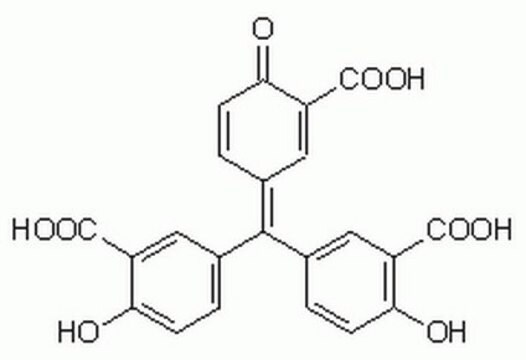 Kwas aurintrikarboksylowy A cell-permeable polyanionic, polyaromatic compound used as a powerful inhibitor of cellular processes that are dependent on the formation of protein-nucleic acid complexes.