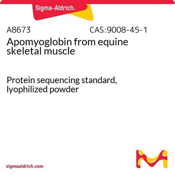 Apomyoglobin from equine skeletal muscle Protein sequencing standard, lyophilized powder