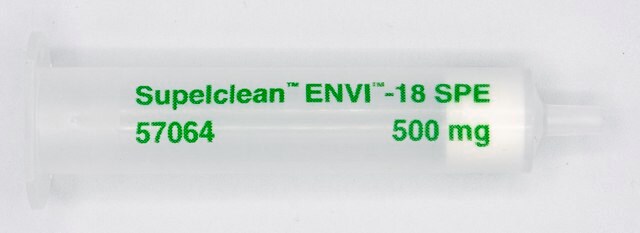 Tubo Supelclean&#8482; ENVI&#8482;-18 SPE bed wt. 500&#160;mg, volume 6&#160;mL, pkg of 30&#160;ea