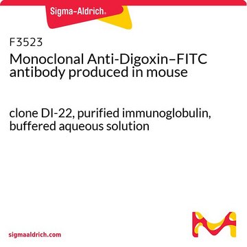 Monoclonal Anti-Digoxin–FITC antibody produced in mouse clone DI-22, purified immunoglobulin, buffered aqueous solution