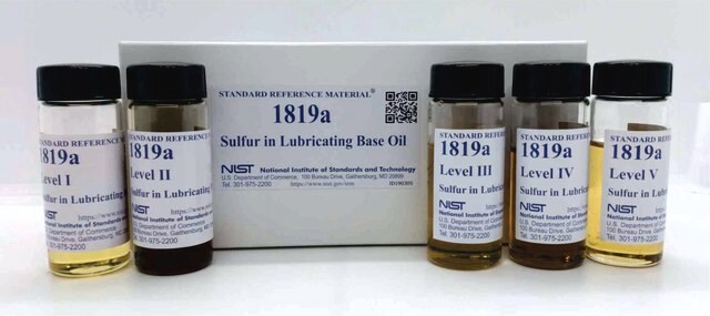 Sulfur in lub base oil NIST&#174; SRM&#174; 1819a