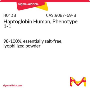 Haptoglobin Human, Phenotype 1-1 98-100%, essentially salt-free, lyophilized powder