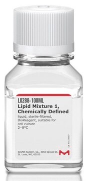 脂質混合液1, 既知組成 liquid, sterile-filtered, BioReagent, suitable for cell culture