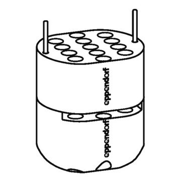 Adapter for Eppendorf&#174; S-4-72 Rotor holds 26 x 1.5/2 mL tubes, pack of 2&#160;ea