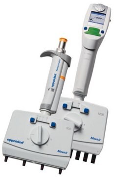 Eppendorf&#174; Xplorer&#174; Move It pipette no. of channels, 4, cone volume × distance 50-1,200&#160;&#956;L × 9&#160;mm, green