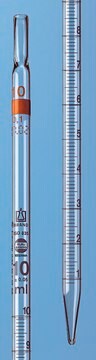 BRAND&#174; SILBERBRAND ETERNA刻度移液管，B级，2型 2 mL with 0.01 mL graduations, not suitable for cotton plugs