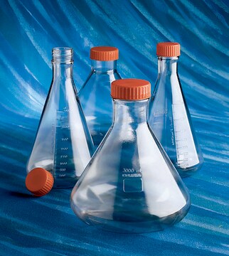 Flaconi per coltura cellulare Erlenmeyer Corning&#174; 125 mL Erlenmeyer Flask w/ Vent Cap, polycarbonate, sterile