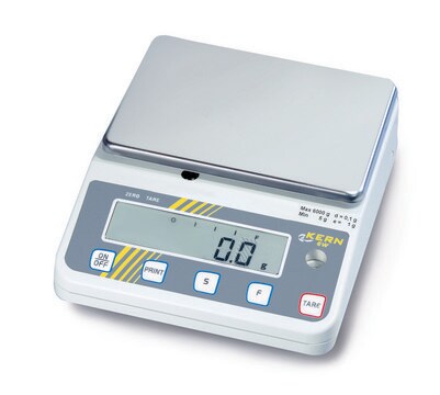 Kern EW series Toploader balances weighing capacity 6,000&#160;g, resolution: 0.1&#160;g, linearity: ±0.2&#160;g