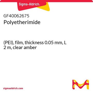 Polyetherimide (PEI), film, thickness 0.05&#160;mm, L 2&#160;m, clear amber