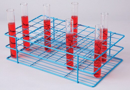 Scienceware&#174; POXYGRID&#174; test-tube rack Holds 60 x 22-25 mm tubes, blue